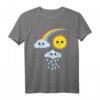 Kawaii Sonne Wolke Regenbogen T-Shirt – Buntes, niedliches Design für Kinder und Fans verspielter Mode