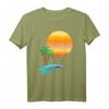 Sonne Palmen am Meer | Urlaub am Wasser Idee T-Shirt – Perfektes Geschenk für Strand- und Wasserliebhaber, Familie & Freunde