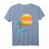 Sonne Palmen am Meer | Urlaub am Wasser Idee T-Shirt – Perfektes Geschenk für Strand- und Wasserliebhaber, Familie & Freunde
