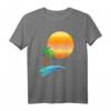 Sonne Palmen am Meer | Urlaub am Wasser Idee T-Shirt – Perfektes Geschenk für Strand- und Wasserliebhaber, Familie & Freunde