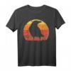 Krähe T-Shirt - Klassisch geschnitten, langlebig mit doppeltem Saum für Natur- und Vogelliebhaber