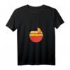 Damen Aperol Spritz T-Shirt mit V-Ausschnitt - Retro Sonne & Sommer Cocktail für Mädels, Junggesellenabschied & Bar-Feeling