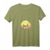 Damen Katzenmotiv mit einer schwarzen Katze vor einer retro Sonne – Trendiges T-Shirt mit V-Ausschnitt für Katzenliebhaberinnen