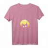 Damen Katzenmotiv mit einer schwarzen Katze vor einer retro Sonne – Trendiges T-Shirt mit V-Ausschnitt für Katzenliebhaberinnen