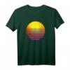Neon Retro Synthwave Sonne T-Shirt für Damen und Herren – 80er & 90er Nostalgie, Party & Geschenk