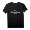 I Love Sonneberg & Thüringen T-Shirt – Klassisch geschnitten, doppelt genähter Saum, perfekte Heimatliebe Geschenk