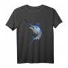 Wunderschönes Blue Marlin Fischerhemd – Unisex Kurzarm T-Shirt für Fischer, Meerestier-Liebhaber und Fischfans