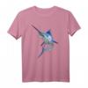 Wunderschönes Blue Marlin Fischerhemd - Unisex Kurzarm-T-Shirt für Fischer, Meerestierliebhaber und Sportfischer, ideales Geschenk für Angler und Meerfans