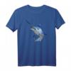 Wunderschönes Blue Marlin Fischerhemd - Unisex Kurzarm-T-Shirt für Fischer, Meerestierliebhaber und Sportfischer, ideales Geschenk für Angler und Meerfans