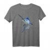 Wunderschönes Blue Marlin Fischerhemd - Unisex Kurzarm-T-Shirt für Fischer, Meerestierliebhaber und Sportfischer, ideales Geschenk für Angler und Meerfans
