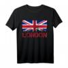 London Skyline UK England Union Jack T-Shirt – Cooles Souvenir & Geschenk für England-Liebhaber