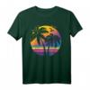 Vintage Sonnenuntergangspalme Strand T-Shirt – Perfekte Geschenkidee für Strandliebhaber, Surfer und Skater