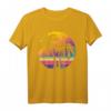 Vintage Sonnenuntergangspalme Strand T-Shirt – Perfekte Geschenkidee für Strandliebhaber, Surfer und Skater