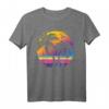 Vintage Sonnenuntergangspalme Strand T-Shirt – Perfekte Geschenkidee für Strandliebhaber, Surfer und Skater