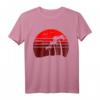 Urlaubs Träume - Strand Palmen Meer Sommer Sonnenuntergang T-Shirt für Reise- und Strandliebhaber, Retro Vintage Design