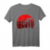 Urlaubs Träume - Strand Palmen Meer Sommer Sonnenuntergang T-Shirt für Reise- und Strandliebhaber, Retro Vintage Design
