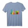 Seoul Skyline Südkorea Bunt Vintage T-Shirt – Perfektes Geschenk für Korea-Liebhaber und Stadtfans