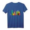 Seoul Skyline Südkorea Bunt Vintage T-Shirt – Perfektes Geschenk für Korea-Liebhaber und Stadtfans