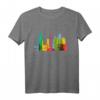 Seoul Skyline Südkorea Bunt Vintage T-Shirt – Perfektes Geschenk für Korea-Liebhaber und Stadtfans