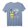 K-Pop & Bubble Tea Langarmshirt – Koreanische Musik, Hangeul & Korea-Reise Design, Perfektes Geschenk für Fans und Liebhaber