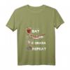 Damen Eat Sleep K-Drama Repeat TV Serien Idol Oppa Kpop Fan Lustig V-Ausschnitt T-Shirt – Perfektes Geschenk für Serien- und K-Pop Fans