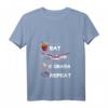 Damen Eat Sleep K-Drama Repeat TV Serien Idol Oppa Kpop Fan Lustig V-Ausschnitt T-Shirt – Perfektes Geschenk für Serien- und K-Pop Fans