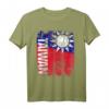 Taiwan Flagge T-Shirt für Damen, Herren & Kinder – Klassisch geschnitten mit doppelt genähtem Saum