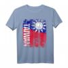 Taiwan Flagge T-Shirt für Damen, Herren & Kinder – Klassisch geschnitten mit doppelt genähtem Saum