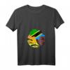 Damen Tansanian Queen Black History Month T-Shirt mit afrikanischer Flagge – Stolz auf tansanische Wurzeln und schwarze Kultur