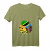 Damen Tansanian Queen Black History Month T-Shirt mit afrikanischer Flagge – Stolz auf tansanische Wurzeln und schwarze Kultur