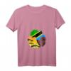 Damen Tansanian Queen Black History Month T-Shirt mit afrikanischer Flagge – Stolz auf tansanische Wurzeln und schwarze Kultur