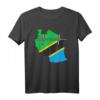 Tansania Karte mit Herzschlag Vintage Flagge T-Shirt – Perfekt für Tansania Fans, Reisende und Afrika-Liebhaber