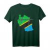 Tansania Karte mit Herzschlag Vintage Flagge T-Shirt – Perfekt für Tansania Fans, Reisende und Afrika-Liebhaber