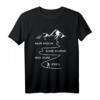 Nur noch eine Kurve bis zum Ziel T-Shirt – Lustiges Wandershirt für Frauen und Männer für Outdoor und Bergsteigen