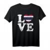 Thailand Liebe T-Shirt mit Flagge in Herz – Perfekt für Urlaub, Strand und Reisen nach Bangkok, Phuket, Koh Samui und mehr