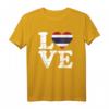 Thailand Liebe T-Shirt mit Flagge in Herz – Perfekt für Urlaub, Strand und Reisen nach Bangkok, Phuket, Koh Samui und mehr