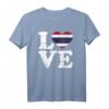 Thailand Liebe T-Shirt mit Flagge in Herz – Perfekt für Urlaub, Strand und Reisen nach Bangkok, Phuket, Koh Samui und mehr