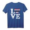 Thailand Liebe T-Shirt mit Flagge in Herz – Perfekt für Urlaub, Strand und Reisen nach Bangkok, Phuket, Koh Samui und mehr