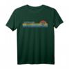 Khon Kaen Thailand Retro Sunset Regenbogen Synth gestreiftes T-Shirt – Vintage 70er/80er Retrowave Design mit Karten-Koordinaten & Kompass