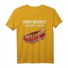 Bratwurst Krümelt Nicht - Lustiges BBQ Grillen Currywurst T-Shirt für Fleischliebhaber, Hobbygriller & Wurstfans