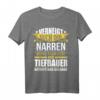 Herren Lustiges Tiefbauer Geschenk T-Shirt - Witziges Bauarbeiter Shirt für Bauprofis & Tiefbauer