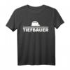 Herren Tiefbauer T-Shirt mit Baustellenhelm - Robuste Arbeitskleidung für Bauprofis im Hoch- und Tiefbau