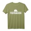 Herren Tiefbauer T-Shirt mit Baustellenhelm - Robuste Arbeitskleidung für Bauprofis im Hoch- und Tiefbau