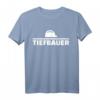 Herren Tiefbauer T-Shirt mit Baustellenhelm - Robuste Arbeitskleidung für Bauprofis im Hoch- und Tiefbau