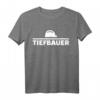 Herren Tiefbauer T-Shirt mit Baustellenhelm - Robuste Arbeitskleidung für Bauprofis im Hoch- und Tiefbau