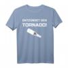 Lustiges Tornado Zünder Meme T-Shirt – Witziges Wochenende-Outfit mit Spruch, klassisch geschnitten, doppelt genähter Saum