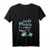 Damen Coole Mädels Fahren Moped T-Shirt mit V-Ausschnitt – Für Moped, Scooter & Oldschool Roller Fans