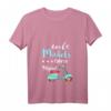 Damen Coole Mädels Fahren Moped T-Shirt mit V-Ausschnitt – Für Moped, Scooter & Oldschool Roller Fans