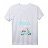 Damen Coole Mädels Fahren Moped T-Shirt mit V-Ausschnitt – Für Moped, Scooter & Oldschool Roller Fans