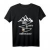 Trekking - Oben Gibt's Bier T-Shirt für Wanderer und Bergsteiger – Lustiges Motiv, Perfekt als Geschenk für Damen, Herren, Opa & Oma